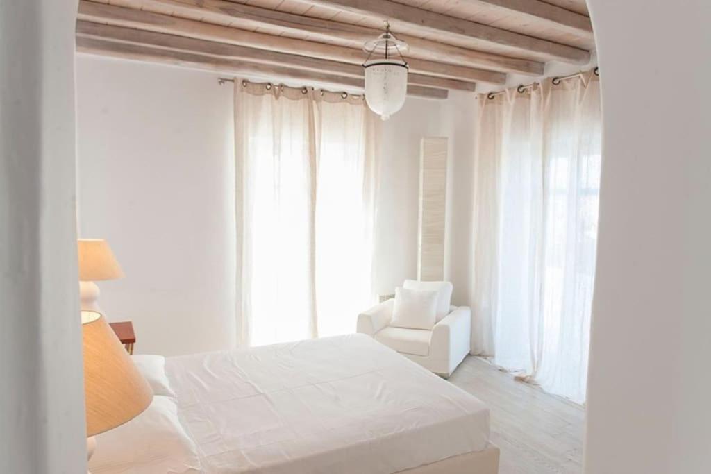 Dreamy Boho 5Bed Villa With Pool And Ocean View Mykonos Town المظهر الخارجي الصورة