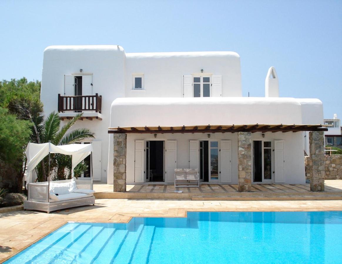 Dreamy Boho 5Bed Villa With Pool And Ocean View Mykonos Town المظهر الخارجي الصورة