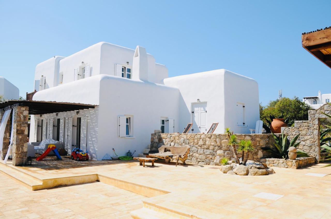 Dreamy Boho 5Bed Villa With Pool And Ocean View Mykonos Town المظهر الخارجي الصورة