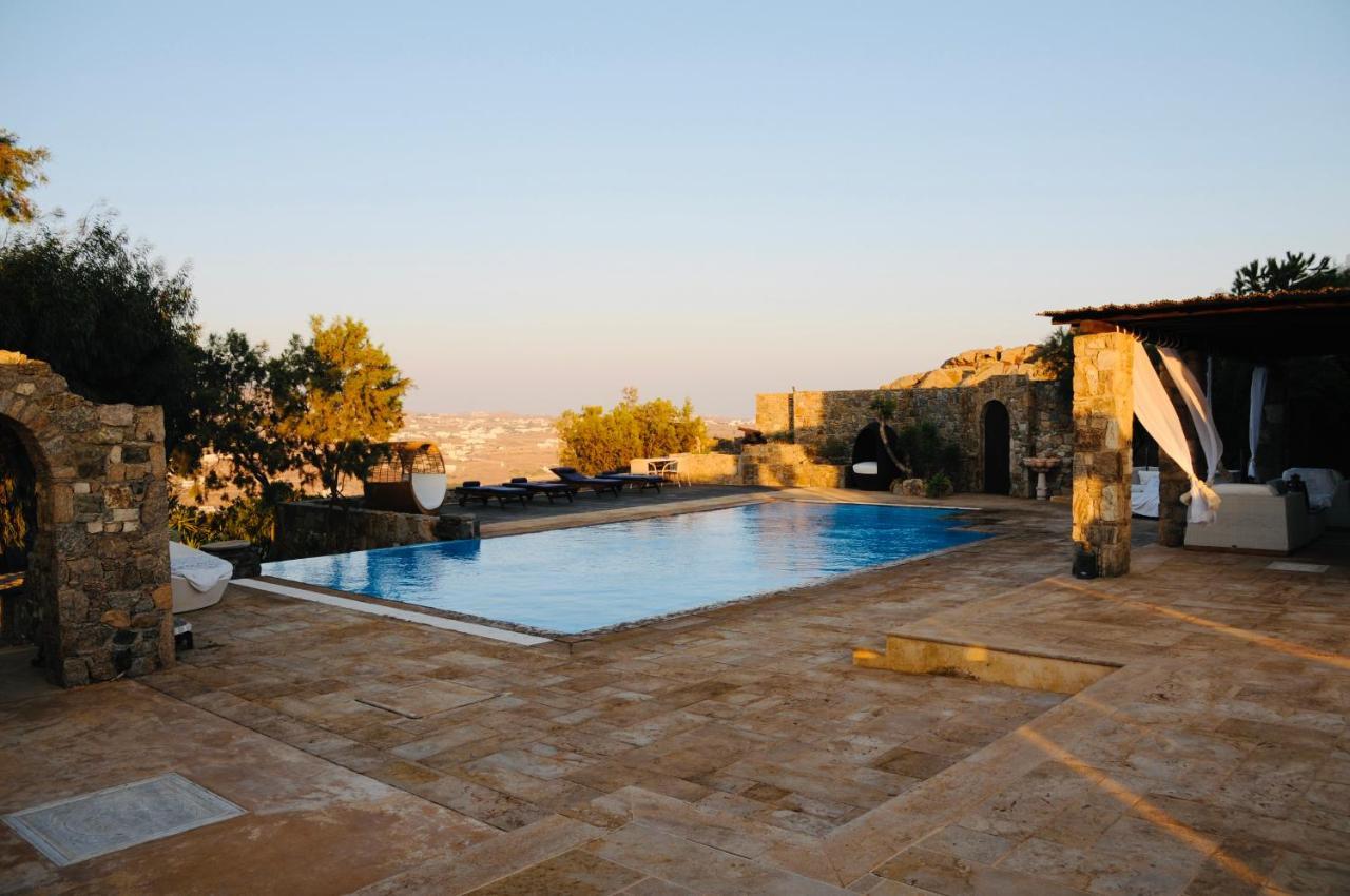 Dreamy Boho 5Bed Villa With Pool And Ocean View Mykonos Town المظهر الخارجي الصورة