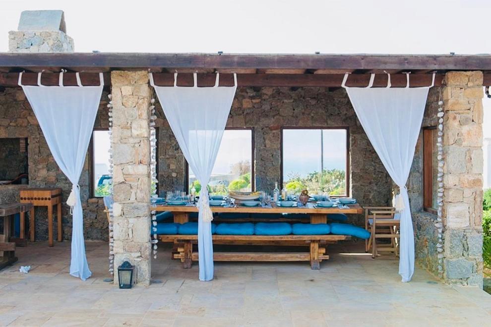 Dreamy Boho 5Bed Villa With Pool And Ocean View Mykonos Town المظهر الخارجي الصورة