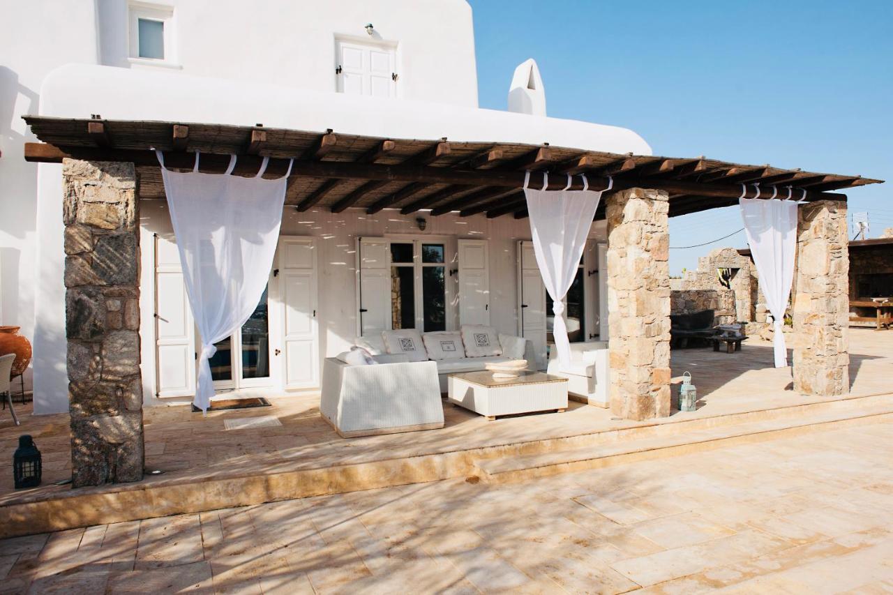 Dreamy Boho 5Bed Villa With Pool And Ocean View Mykonos Town المظهر الخارجي الصورة