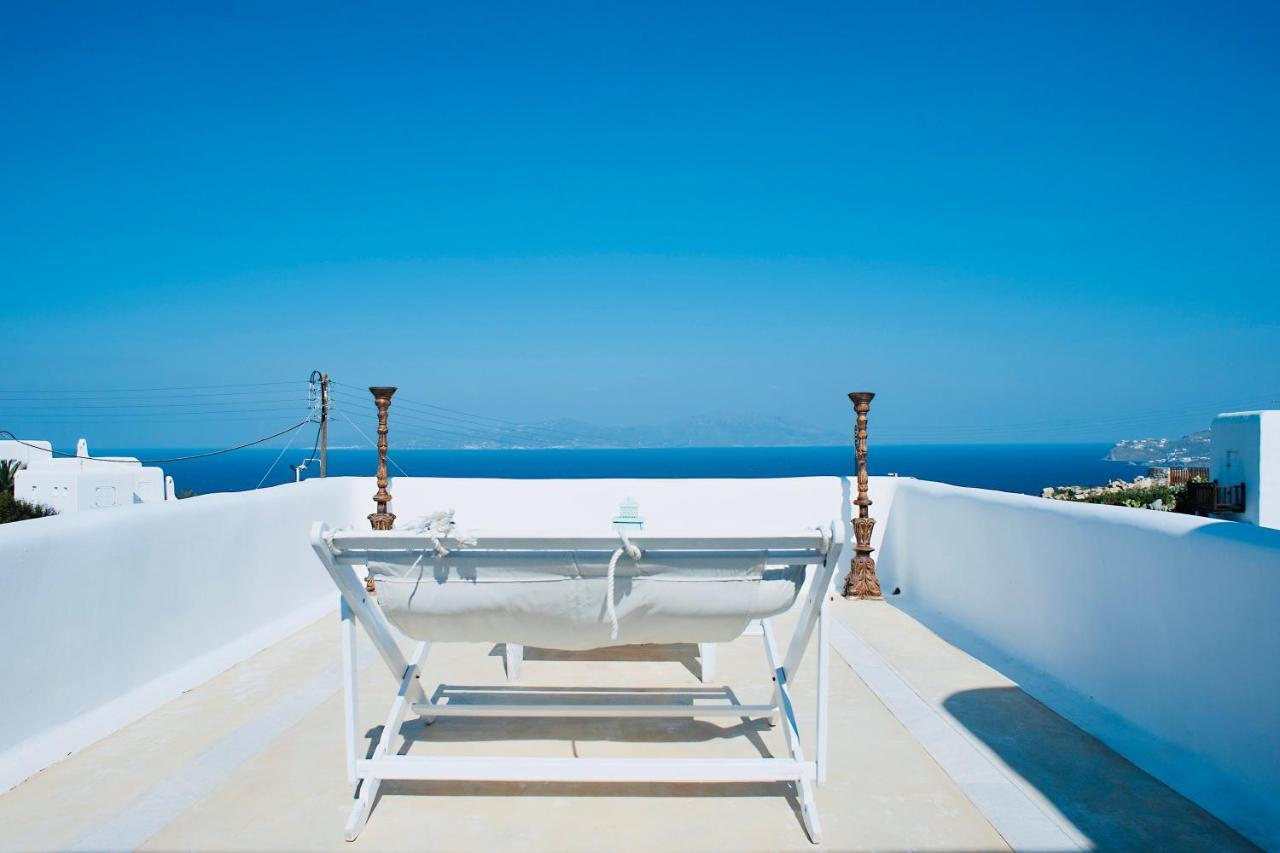 Dreamy Boho 5Bed Villa With Pool And Ocean View Mykonos Town المظهر الخارجي الصورة