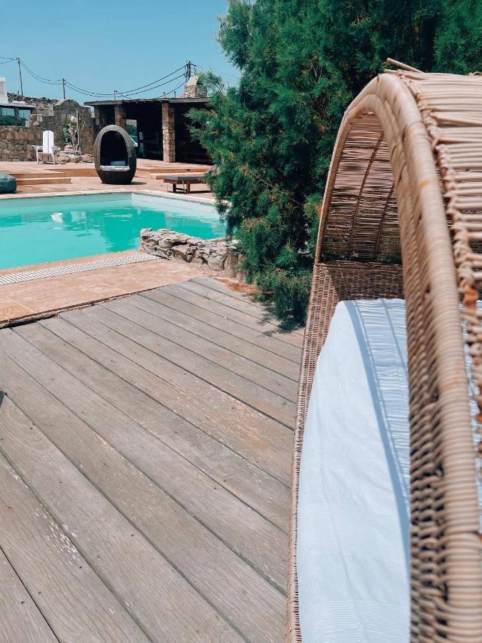 Dreamy Boho 5Bed Villa With Pool And Ocean View Mykonos Town المظهر الخارجي الصورة